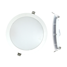 Downlight GORT 6G 18W 1450lm 4000K 120ºø225x12mm découpe 200mm 25.000h circulaire encastrable blanc