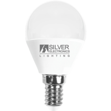 Silver Electronics Bombilla LED Esférica 5W E14 3000K