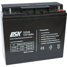 DSK Lead Acid Battery 12V and 18Ah