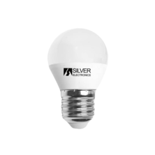 Silver Electronics Bombilla LED Esférica 7W E27 5000K
