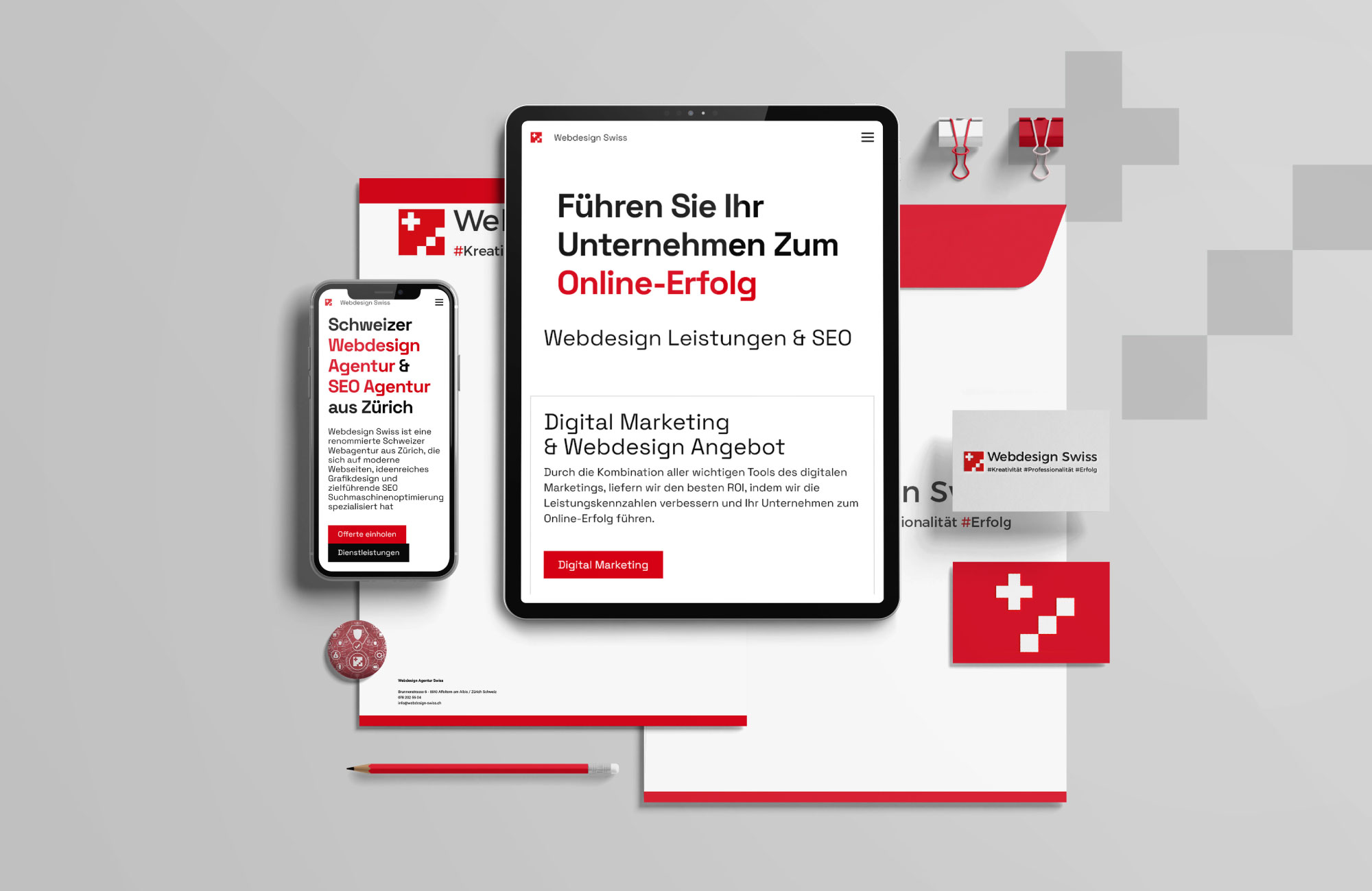 Webdesign Swiss Marketing Agentur Zürich Schweiz, Brunnenstrasse in Affoltern am Albis