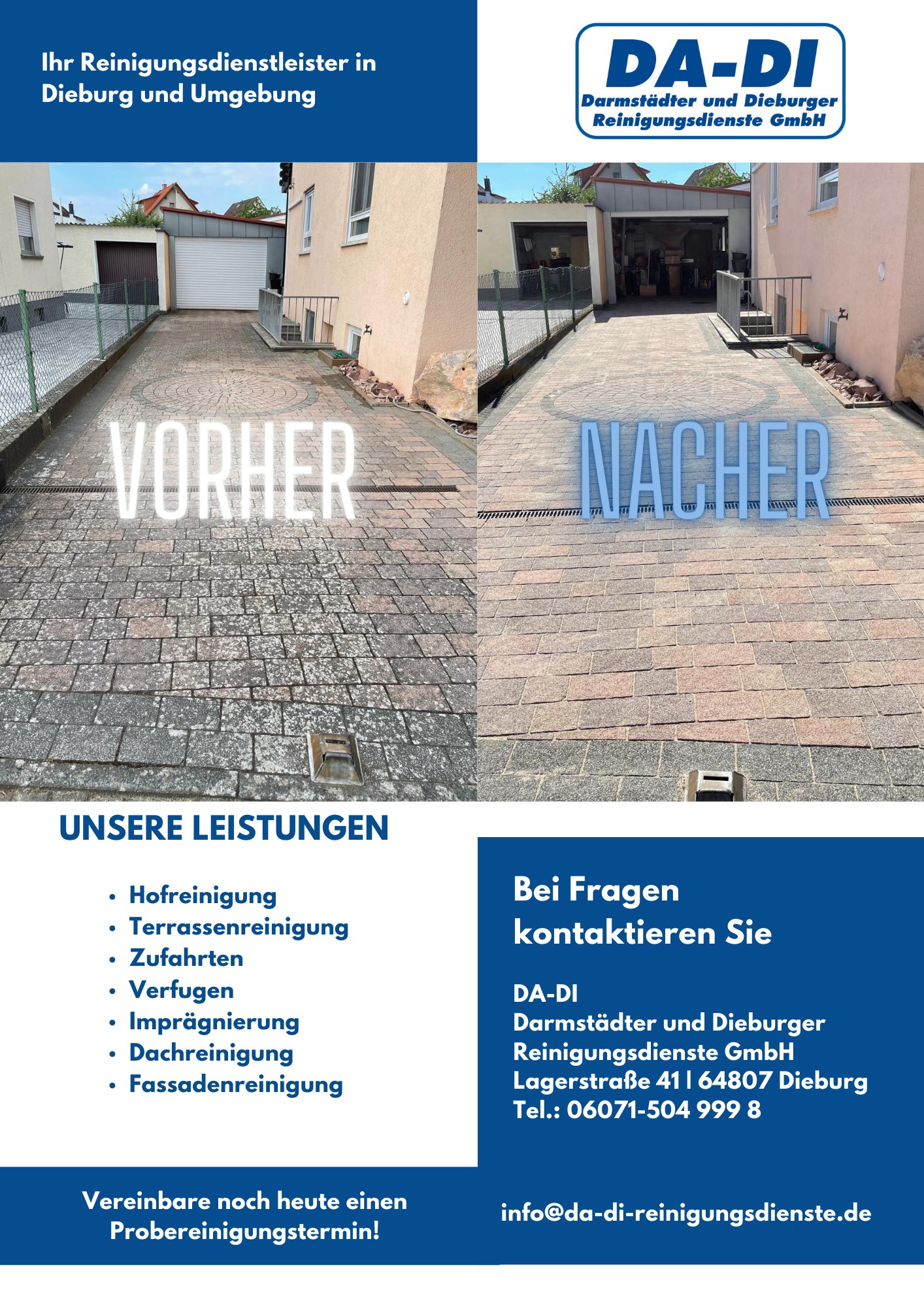 DA-DI Darmstädter und Dieburger Reinigungsdienste GmbH, Lagerstraße in Dieburg