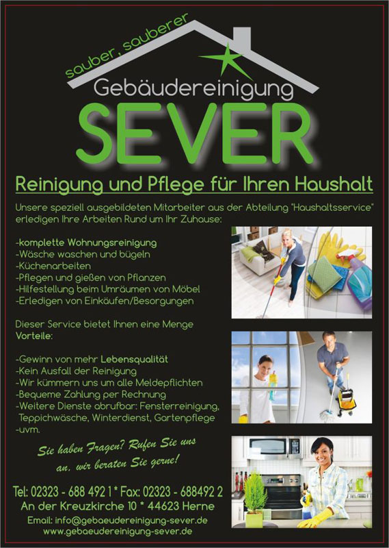 Gebäudereinigung Sever, An der Kreuzkirche in Herne