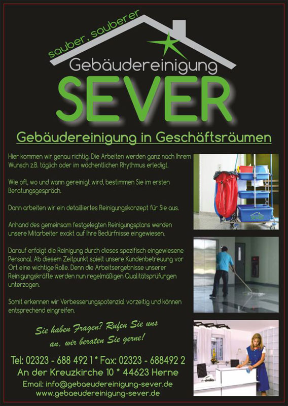 Gebäudereinigung Sever, An der Kreuzkirche in Herne