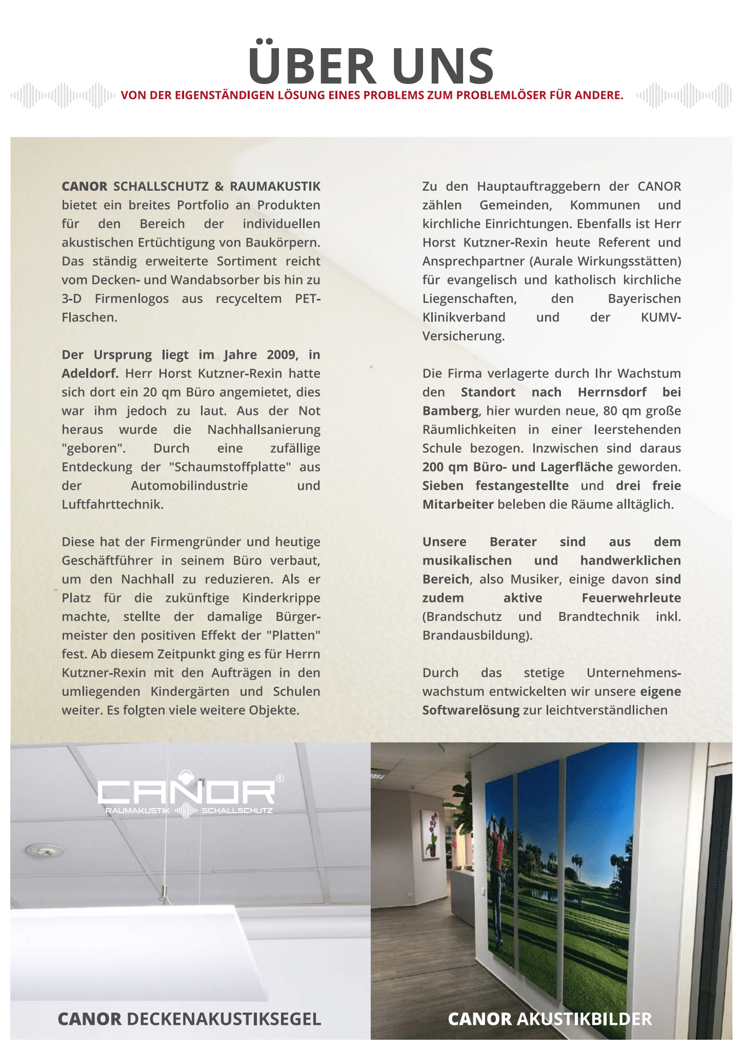 CANOR Schallschutz GmbH, Am Fürstenberg in Adelsdorf