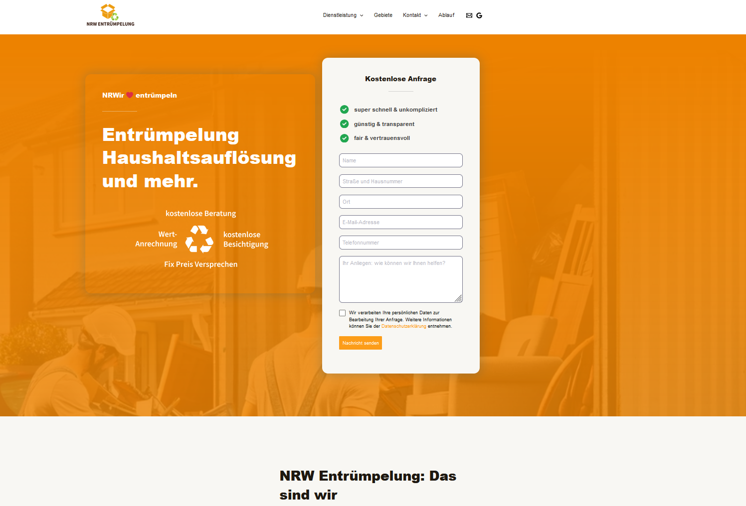 NRW Entrümpelung, Boyer Straße in Essen