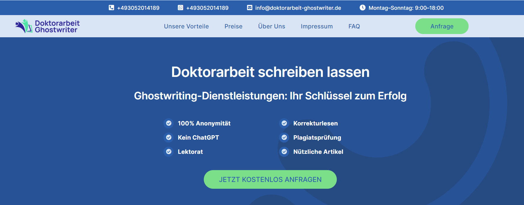Doktorarbeit Ghostwriting, Brandenburgische Str. in Althen