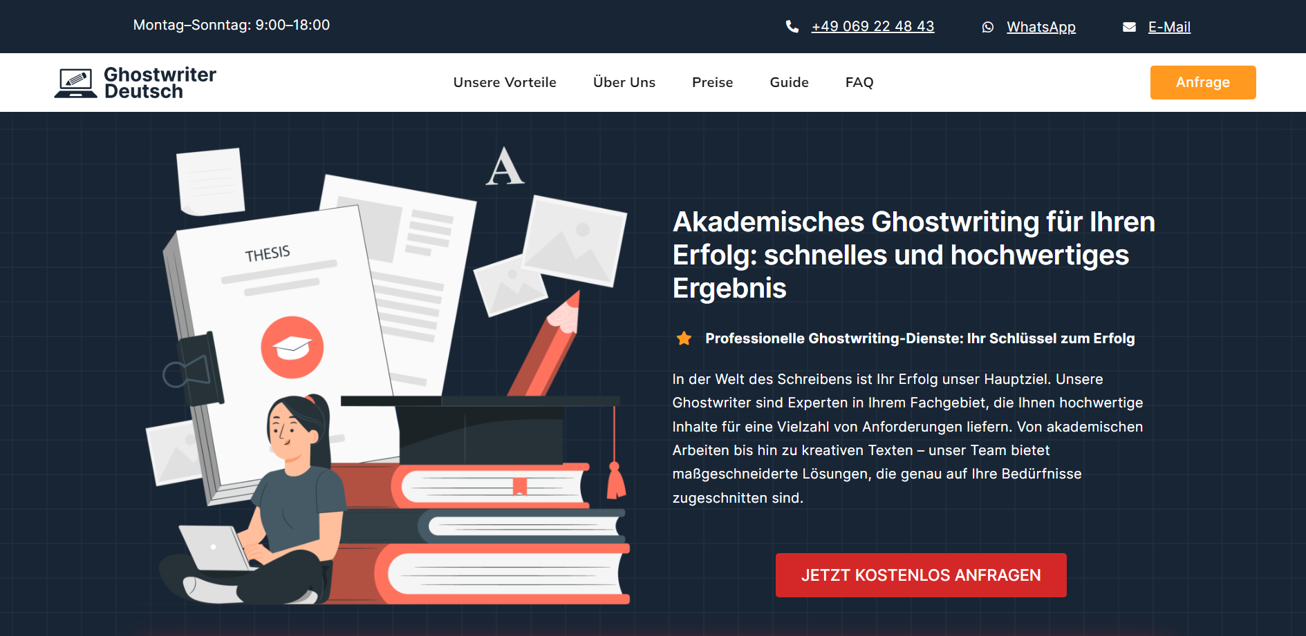 Ghostwriter Deutsch, Hanauer Landstraße in Frankfurt am Main