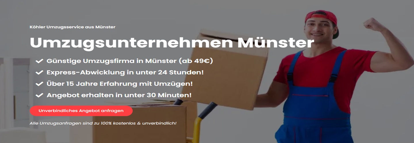 Köhler Umzugsservice, Salzmannstraße 62 in Münster