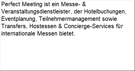 Perfect Meeting GmbH, Am Technologiepark in Seefeld