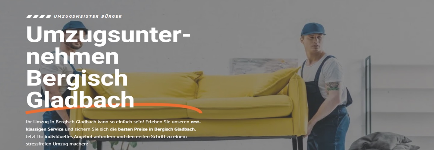 Umzugsmeister Bürger, Dünnhofsweg 30 in Bergisch Gladbach