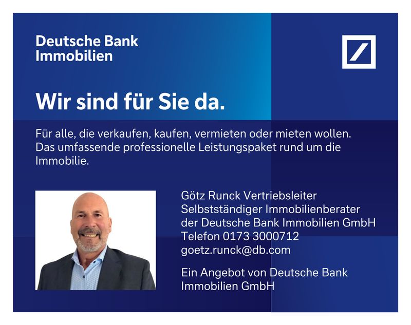 Deutsche Bank Immobilien Götz Runck, selbstständiger Immobilienberater, Schillerstraße in Horb am Neckar
