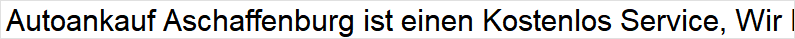 Autoankauf Aschaffenburg, Spessartstraße in Aschaffenburg