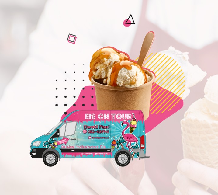 Eismobil Pierri - ORIGINAL ITALIENISCHES EIS, Margarethenstraße in Sulzbach an der Murr