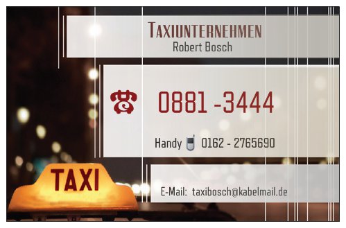 Taxiunternehmen Robert Bosch, Hangstrasse in Weilheim