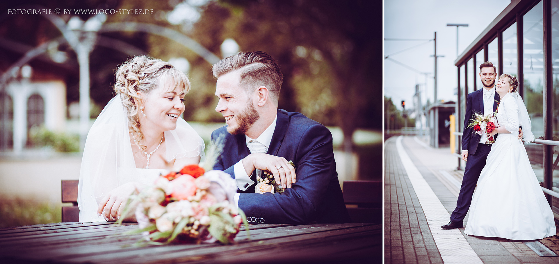Loco-Stylez ihr Fotograf für emotionale Bilder ihrer Hochzeit, Bornaer Straße in Chemnitz