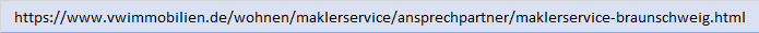 Volkswagen Immobilien Maklerservice, Schuhstraße in Braunschweig