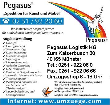 Umzüge Pegasus Münster Möbeltransporte - Umzugsservice - Möbellager - Self Storage, Zum Kaiserbusch in Münster