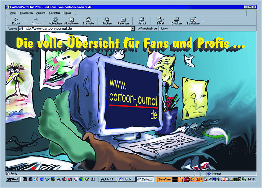 CartoonJournal, Nonnegasse in Luckau