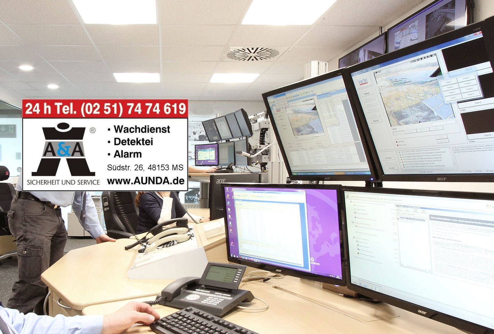 A & A Sicherheit und Service ® Sicherheitsdienst • Security • Alarm • Detektei, Südstraße in Münster