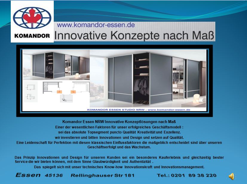 Schiebetüren Studio Komandor Jarosch, Rellinghauserstr in Essen