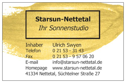 Starsun-Nettetal, Süchtelner Straße in Nettetal