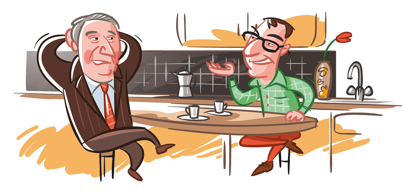 Michael Mantel - Illustration und Storyboard, Dorfstrasse in Barum