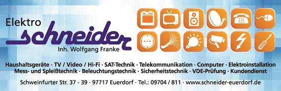 Elektro Schneider Inh. Wolfgang Franke, Schweinfurterstraße in Euerdorf