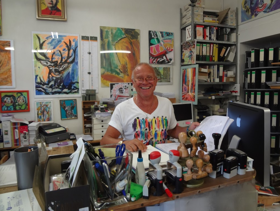 Druckerei Richard Hartmann, Steinstraße in München