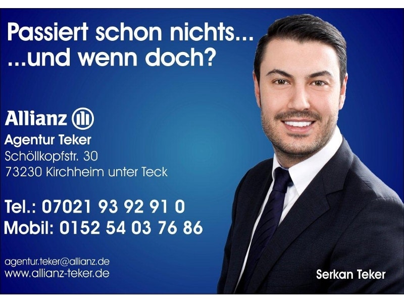 Allianz Agentur Teker Generalvertretung, Schöllkopfstraße in Kirchheim unter Teck