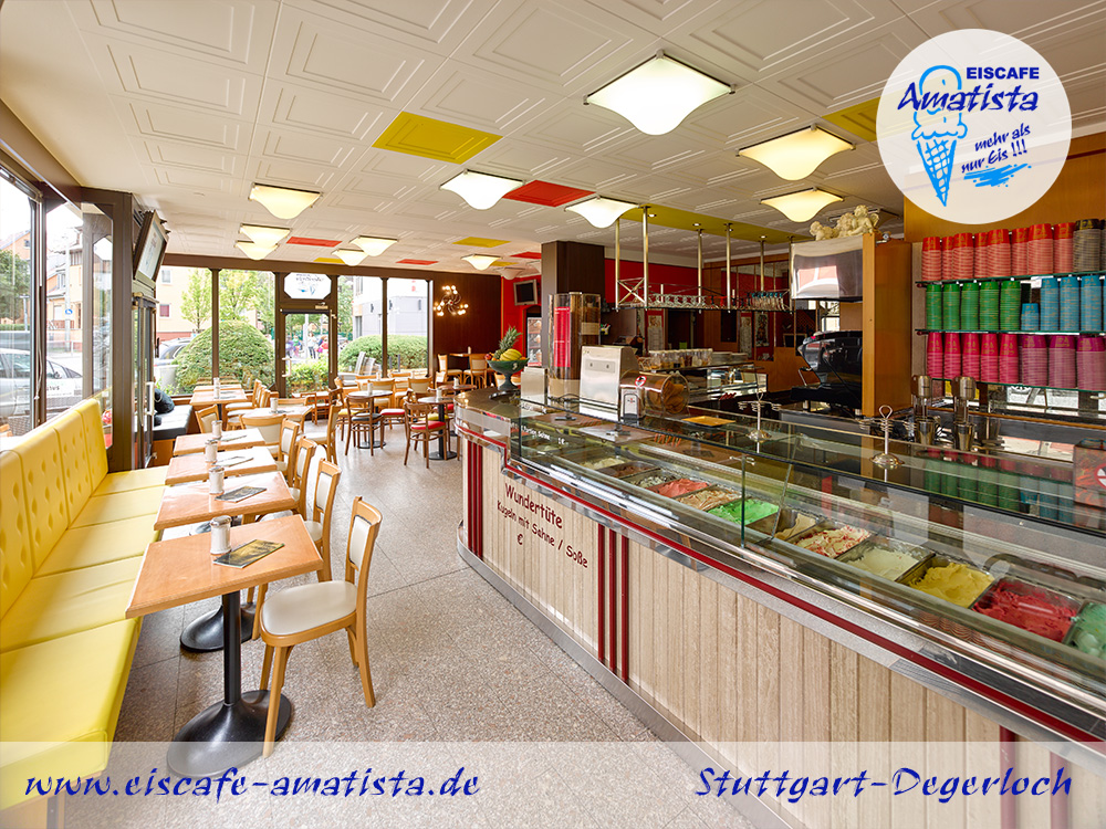 Eiscafe Amatista • Stuttgart, Rubensstraße 1 - Öffnungszeiten & Angebote