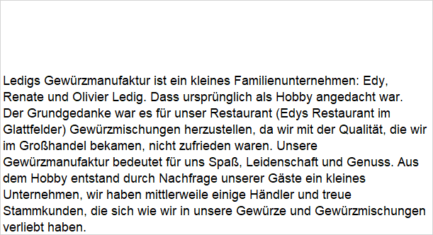 Ledigs Gewürzmanufaktur, Kinzigtalstraße in Ortenberg