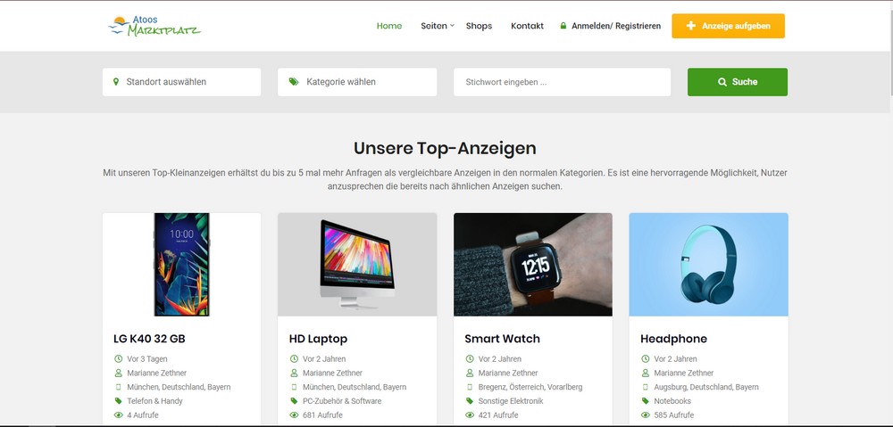 Atoos Kleinanzeigen Marktplatz, Astrid-Lindgren-Straße in München