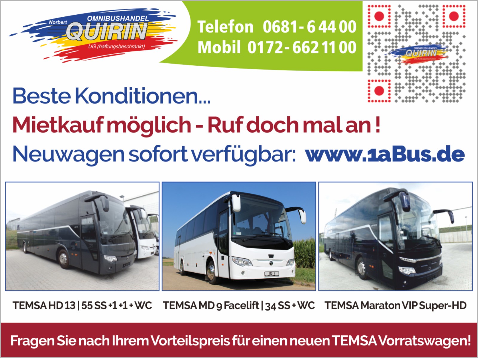 Norbert Quirin UG (Omnibushandel), Hanna-Kirchner-Str. in Saarbrücken