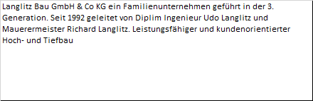 LANGLITZ BAU GmbH & Co KG, Am Kalkhofen in Wöllstadt