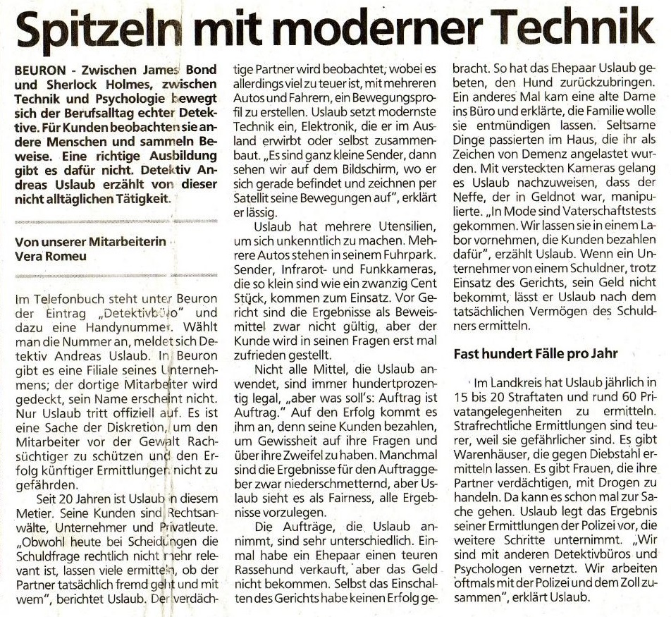 Detektivbüro und Wirtschaftsdetektive F.A. Uslaub, Gregoriusstraße in Leipzig Stad