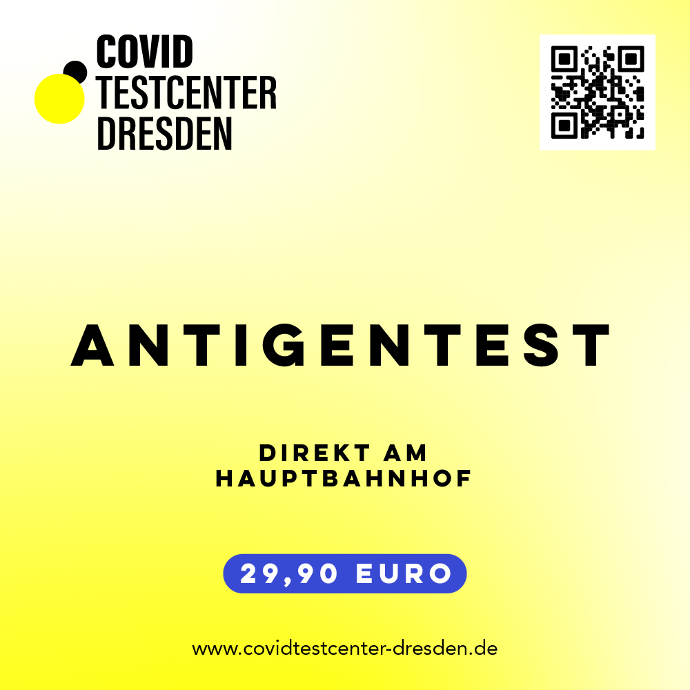 Covid Testcenter Dresden, Friedrich-List-Platz in Dresden