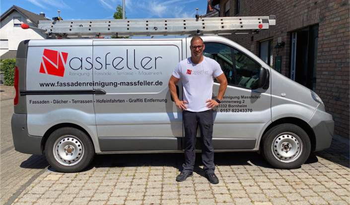 Fassadenreinigung Massfeller, Nonnenweg in Bornheim