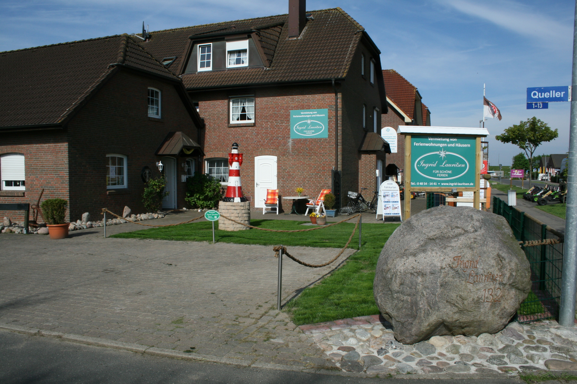 Ingrid Lauritsen Ferienvermietung, Koogstraße in Friedrichskoog