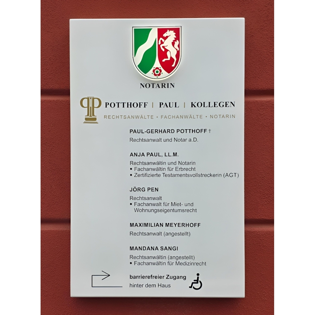 Potthoff | Paul | Kollegen - Rechtsanwälte - Fachanwälte  & Notarin Anja Paul LL.M., Kökerstraße in Gütersloh