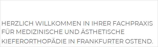 Dr. Felix Bergschneider - Fachpraxis für Kieferorthopädie, Louis-Appia-Passage in Frankfurt am Main