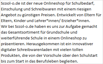 Scool-o GmbH & Co. KG, Auf dem Mars in Wesel