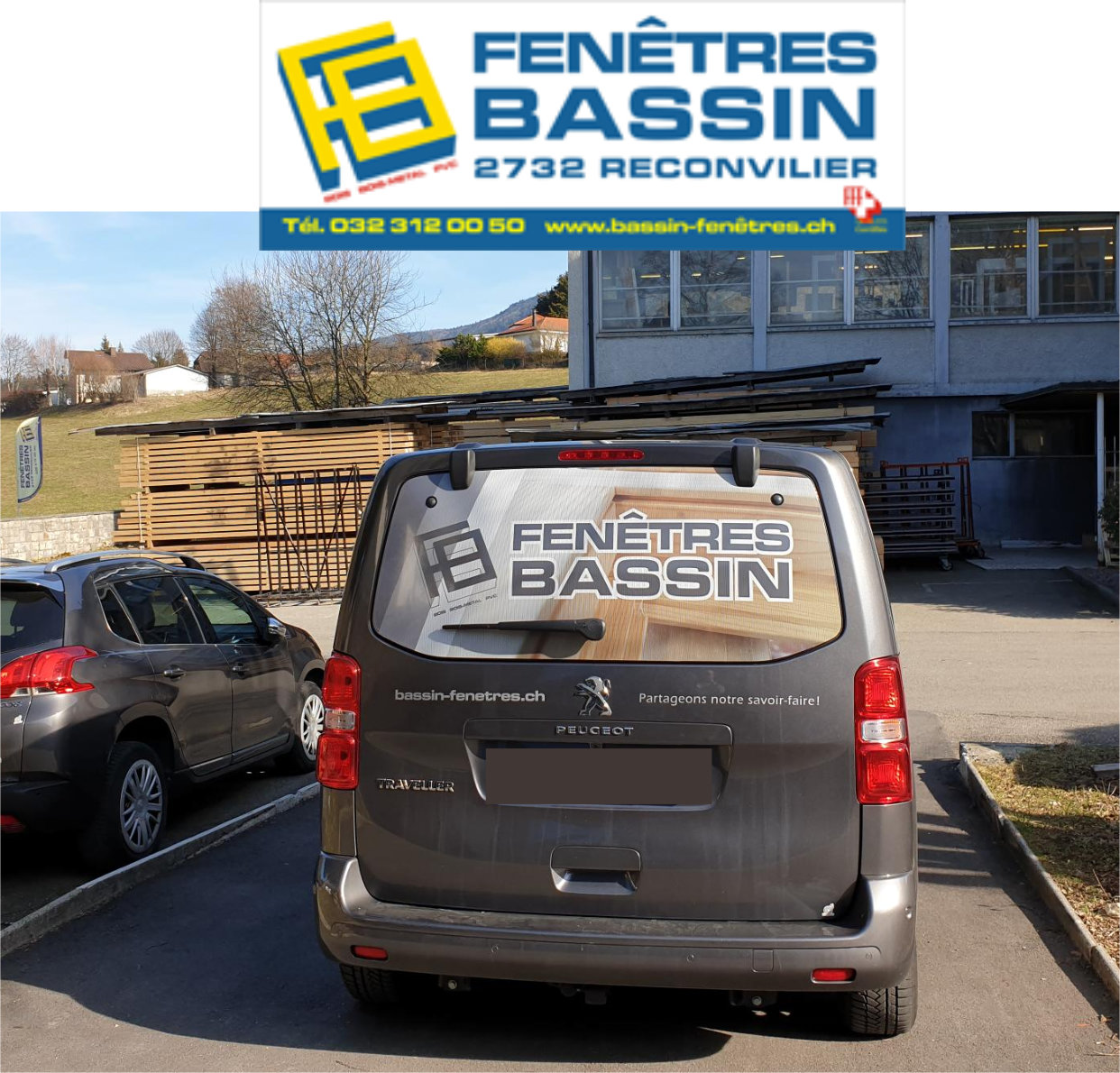 Bassin Fenêtres SA, Rue du Bénevis in Reconvilier