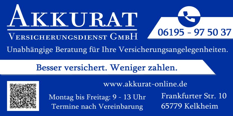 Akkurat Versicherungsdienst GmbH, Frankfurter Str. in Kelkheim