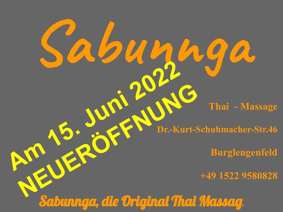 Sabunnga Thaimassage, Dr. Kurt Schuhmacher Str. in Burglengenfeld