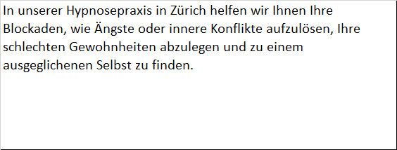 Hypnova GmbH, Katzenrütistrasse in Rümlang