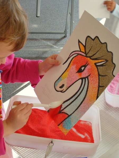 Sandelfe- Klebefolien Sandbilder Onlinestore und Kindergeburtstage, Beselerstr. in Berlin