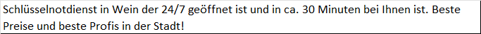 Schlüsseldienst Wien, Gußhausstraße in Wien