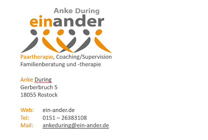 Systemische Paartherapie, Beratung, Supervision und Coaching  Rostock  Anke During  einander, Gerberbruch in Rostock