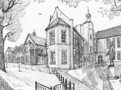 Greyscale Scene Pocklington School